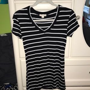 Black and white striped T-shirt